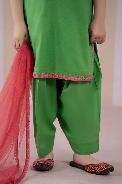 3 Piece Dyed Dobby Lawn Suit - Kids Clothes - available at Maria Faisal in UK and USA