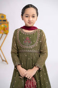 Maria B | 3 Piece Embroidered Zari Lawn Suit | MKS-EF24-33 by Maria Faisal - Registered Vendor of : Maria B - type : Kids Clothes - 100% original wedding dresses