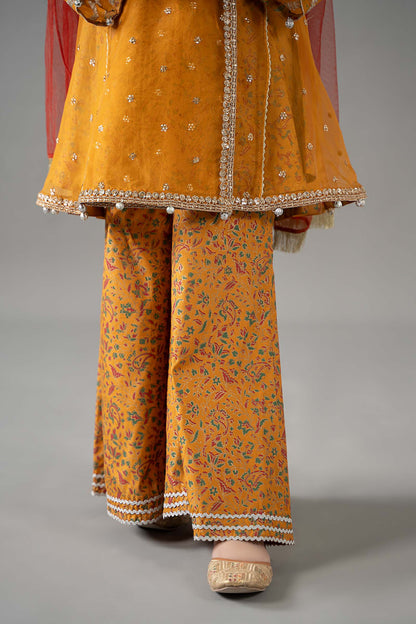 3 Piece Embroidered Poly Organza Suit - Kids Clothes - available at Maria Faisal in UK and USA