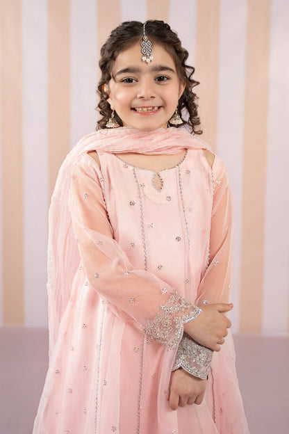 3 Piece Embroidered Organza Suit - Kids Clothes - available at Maria Faisal in UK and USA