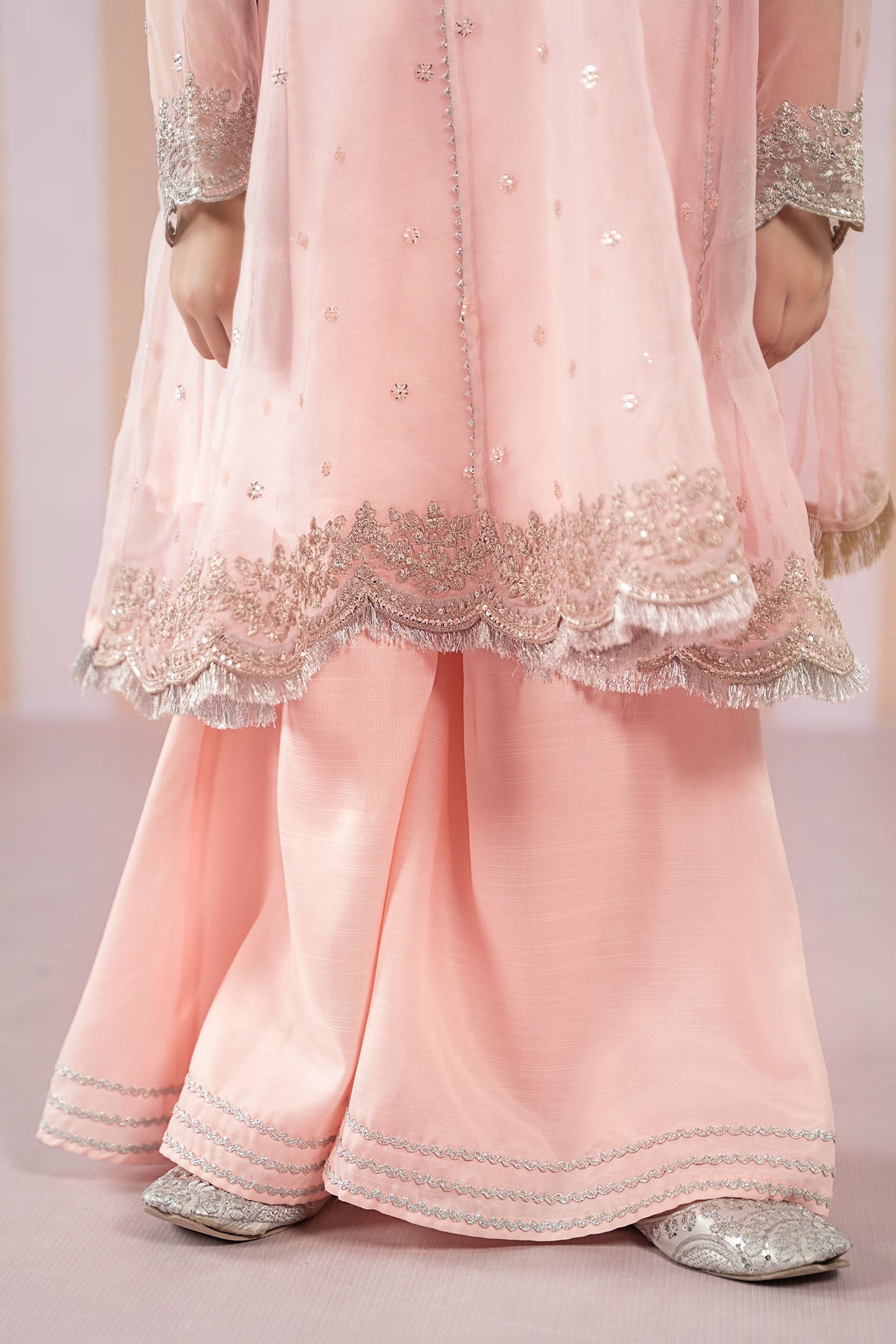3 Piece Embroidered Organza Suit - Kids Clothes - available at Maria Faisal in UK and USA