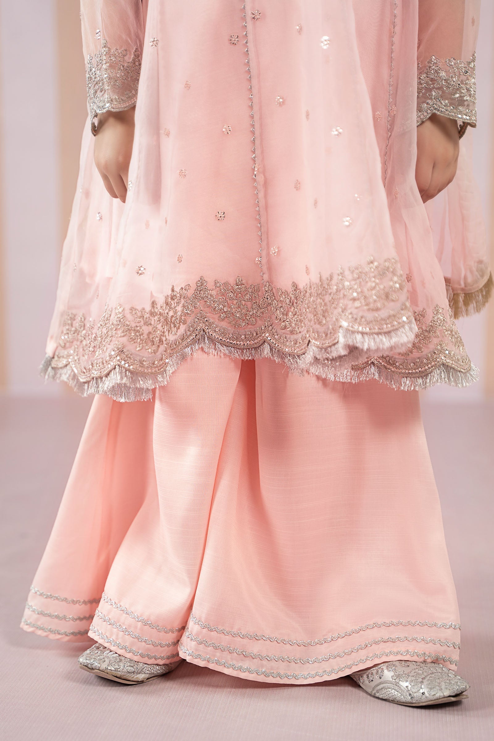 3 Piece Embroidered Organza Suit - Kids Clothes - available at Maria Faisal in UK and USA