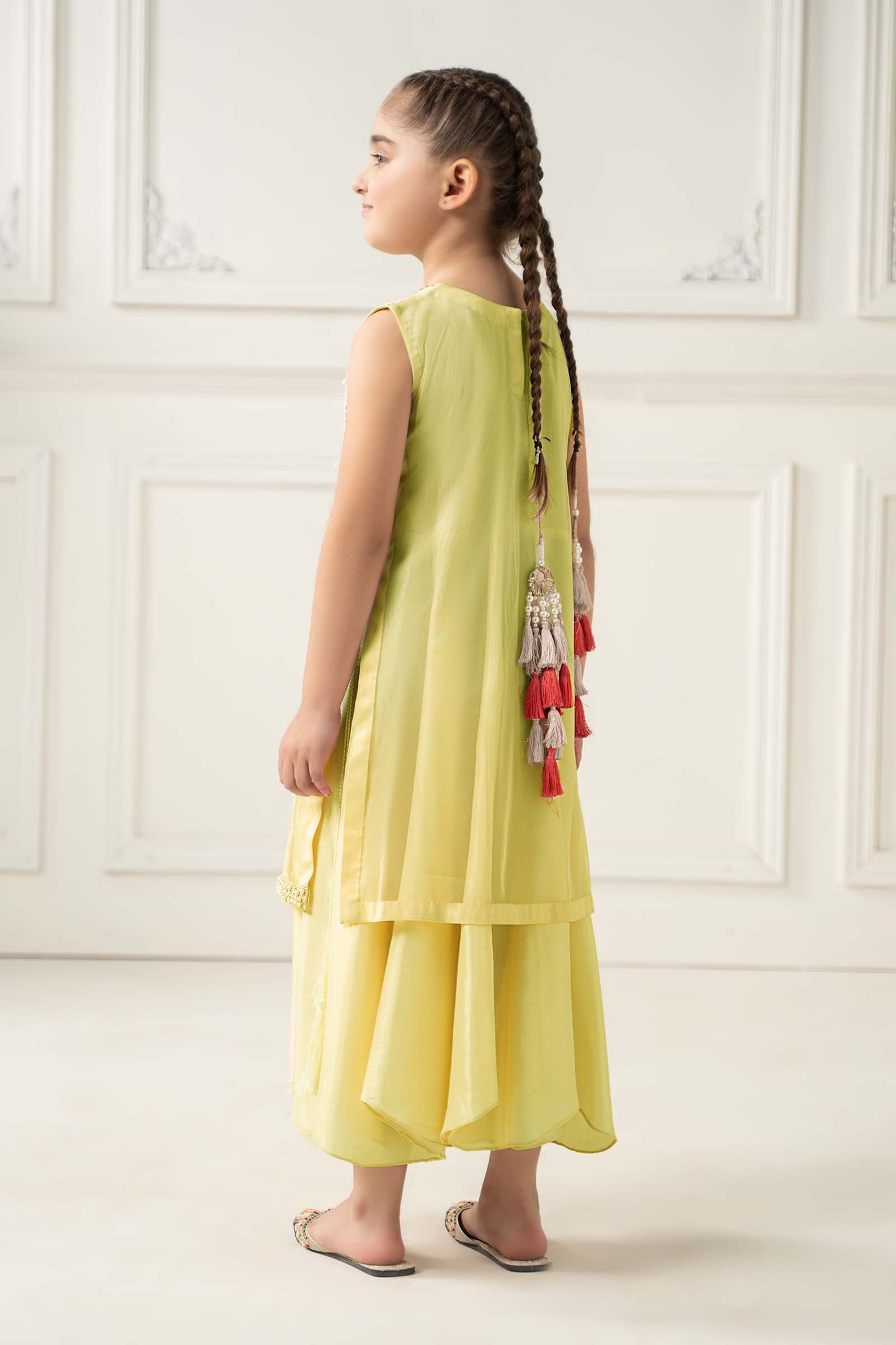 2 Piece Embroidered Polyester Net Suit - Kids Clothes - available at Maria Faisal in UK and USA