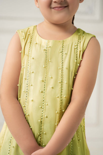 2 Piece Embroidered Polyester Net Suit - Kids Clothes - available at Maria Faisal in UK and USA