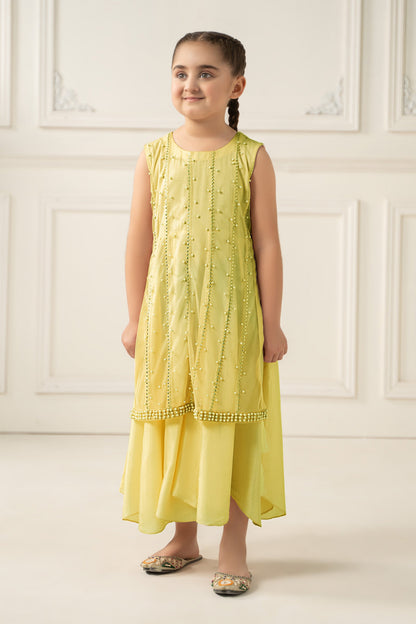 2 Piece Embroidered Polyester Net Suit - Kids Clothes - available at Maria Faisal in UK and USA