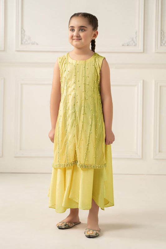 2 Piece Embroidered Polyester Net Suit - Kids Clothes - available at Maria Faisal in UK and USA