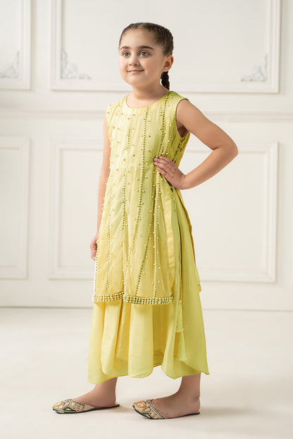 2 Piece Embroidered Polyester Net Suit - Kids Clothes - available at Maria Faisal in UK and USA