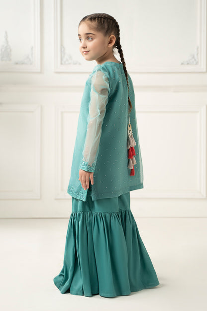 3 Piece Dyed Organza Suit - Kids Clothes - available at Maria Faisal in UK and USA
