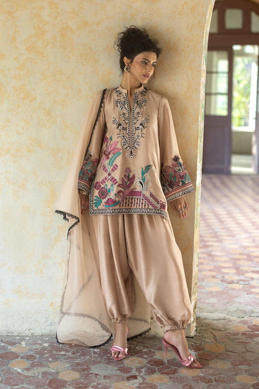 Zainab Chottani | Summer Edition 26 | Mocha Dusk - Formal Dress - available at Maria Faisal in UK and USA.