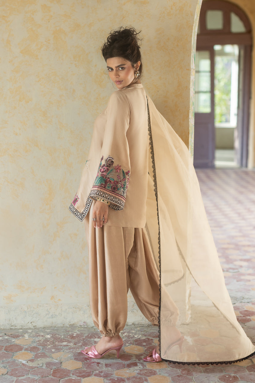 Zainab Chottani | Summer Edition 26 | Mocha Dusk - Formal Dress - available at Maria Faisal in UK and USA.