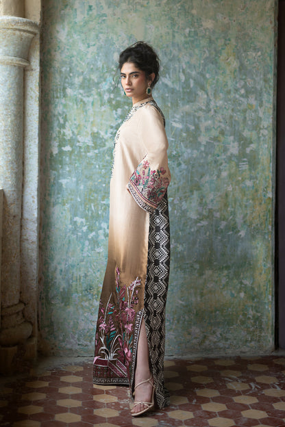 Zainab Chottani | Summer Edition 26 | Mocha Reverie Kaftan - Formal Dress - available at Maria Faisal in UK and USA.