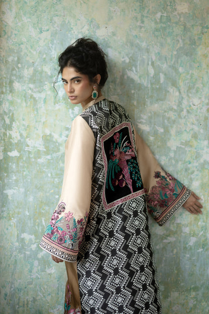 Zainab Chottani | Summer Edition 26 | Mocha Reverie Kaftan - Formal Dress - available at Maria Faisal in UK and USA.