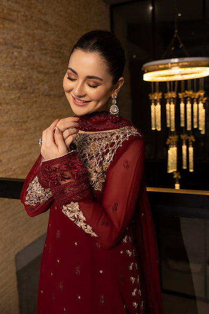 Azure | Embroidered Chiffon Collection | Mookaite - Ladies Clothes 