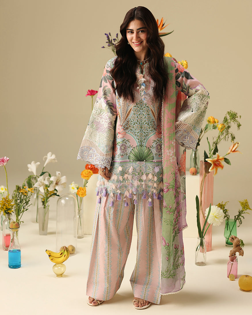 Mushq | Soleil Prints | Moonlit Dolce - Luxury Dress - available at Maria Faisal in UK and USA.
