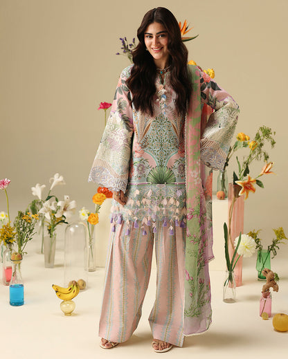 Mushq | Soleil Prints | Moonlit Dolce - Luxury Dress - available at Maria Faisal in UK and USA.