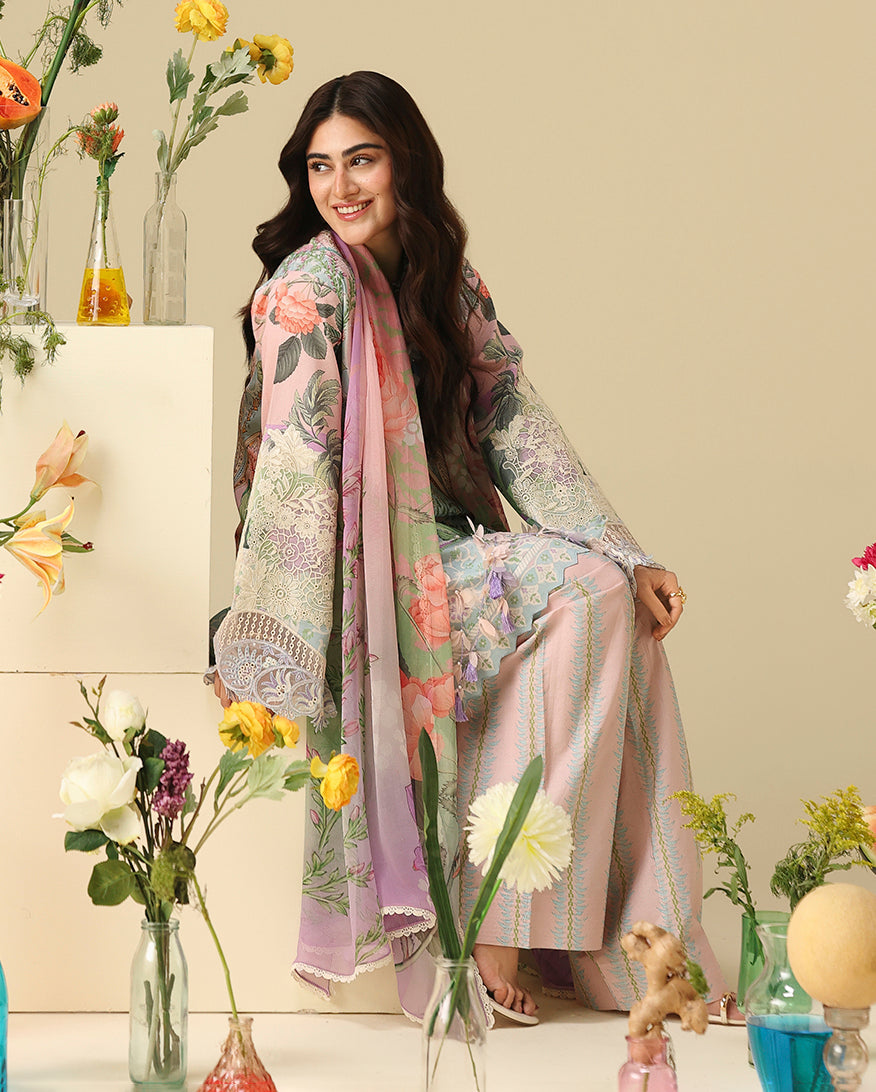 Mushq | Soleil Prints | Moonlit Dolce - Luxury Dress - available at Maria Faisal in UK and USA.