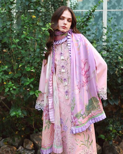 Mushq | The Secret Garden Lawn | Moonpetal - Luxury Dress - available at Maria Faisal in UK and USA.