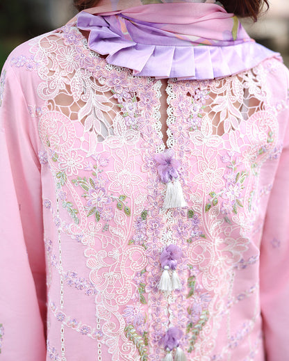 Mushq | The Secret Garden Lawn | Moonpetal - Luxury Dress - available at Maria Faisal in UK and USA.