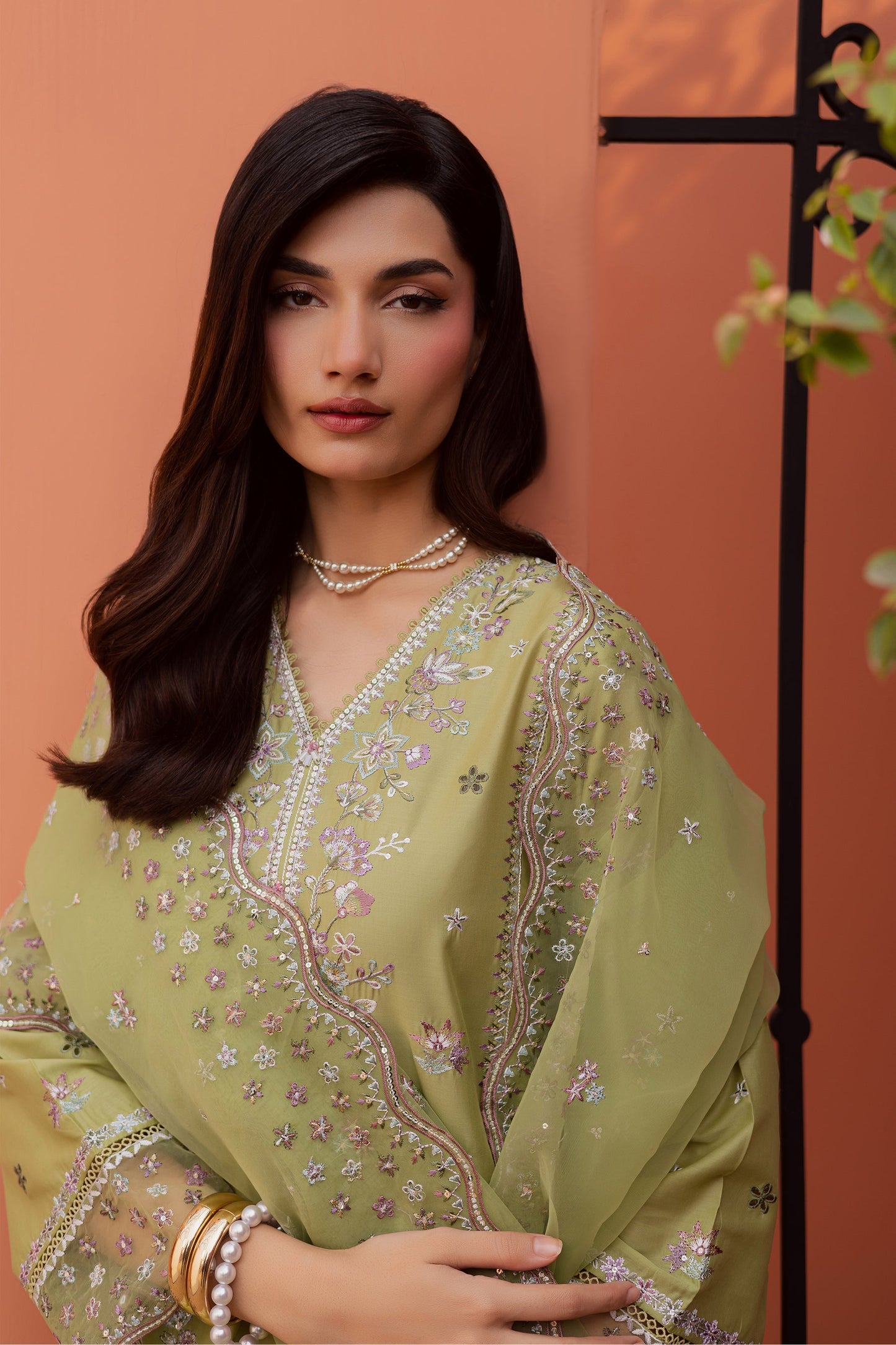 Batik | Festive Eid 26 | Mor Bagh - Luxury Dress - available at Maria Faisal in UK and USA.