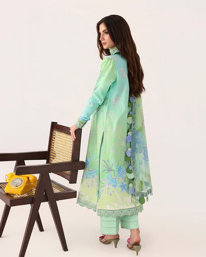 Roheenaz | Rosette Lawn | Morning Dew - Casual Dress - available at Maria Faisal in UK and USA.