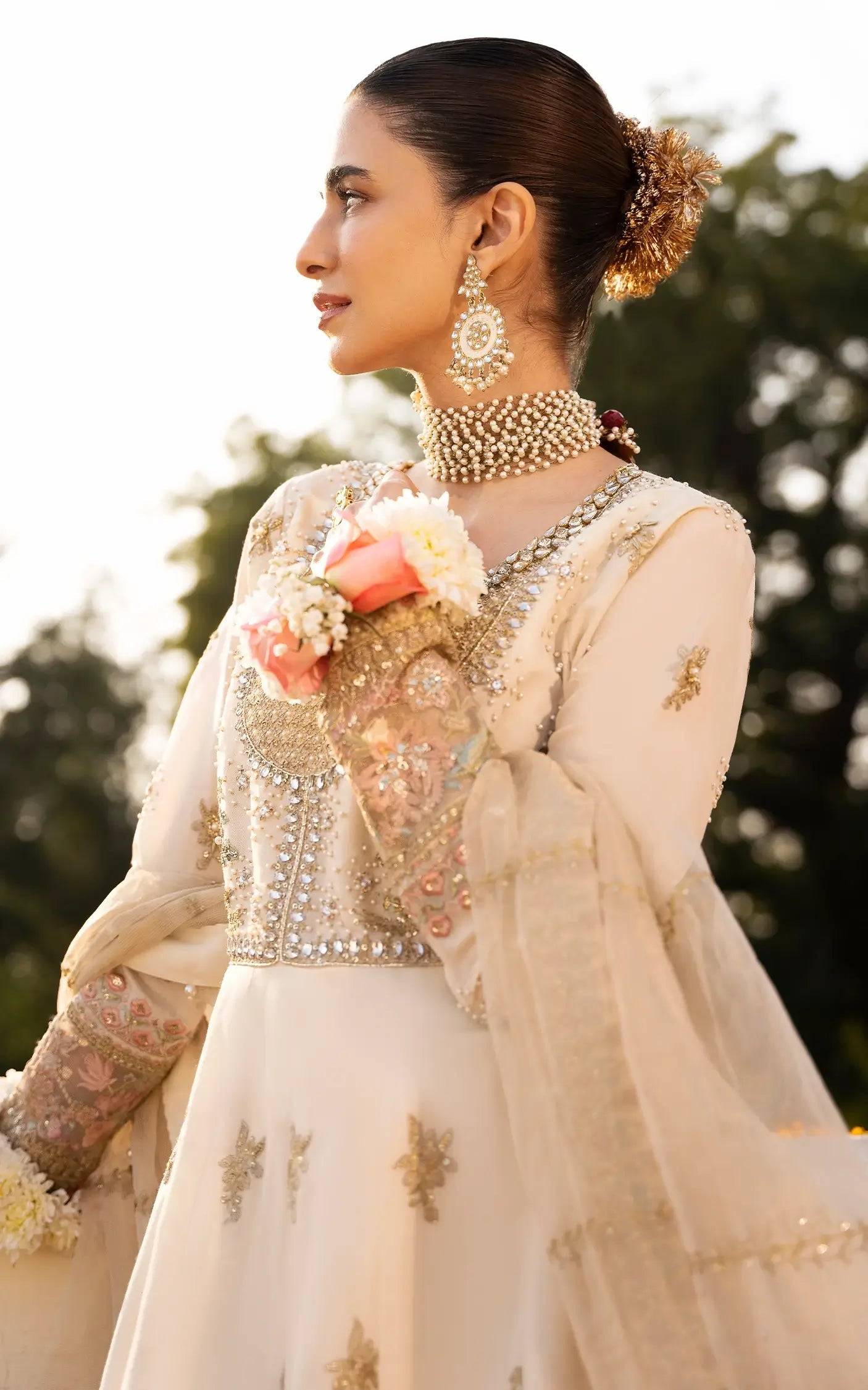 Asifa and Nabeel | Sunehri Eid 25 | Motia-(SEF25-08) by Maria Faisal - Registered Vendor of : Asifa and Nabeel - type : Ladies Clothes - 100% original wedding dresses