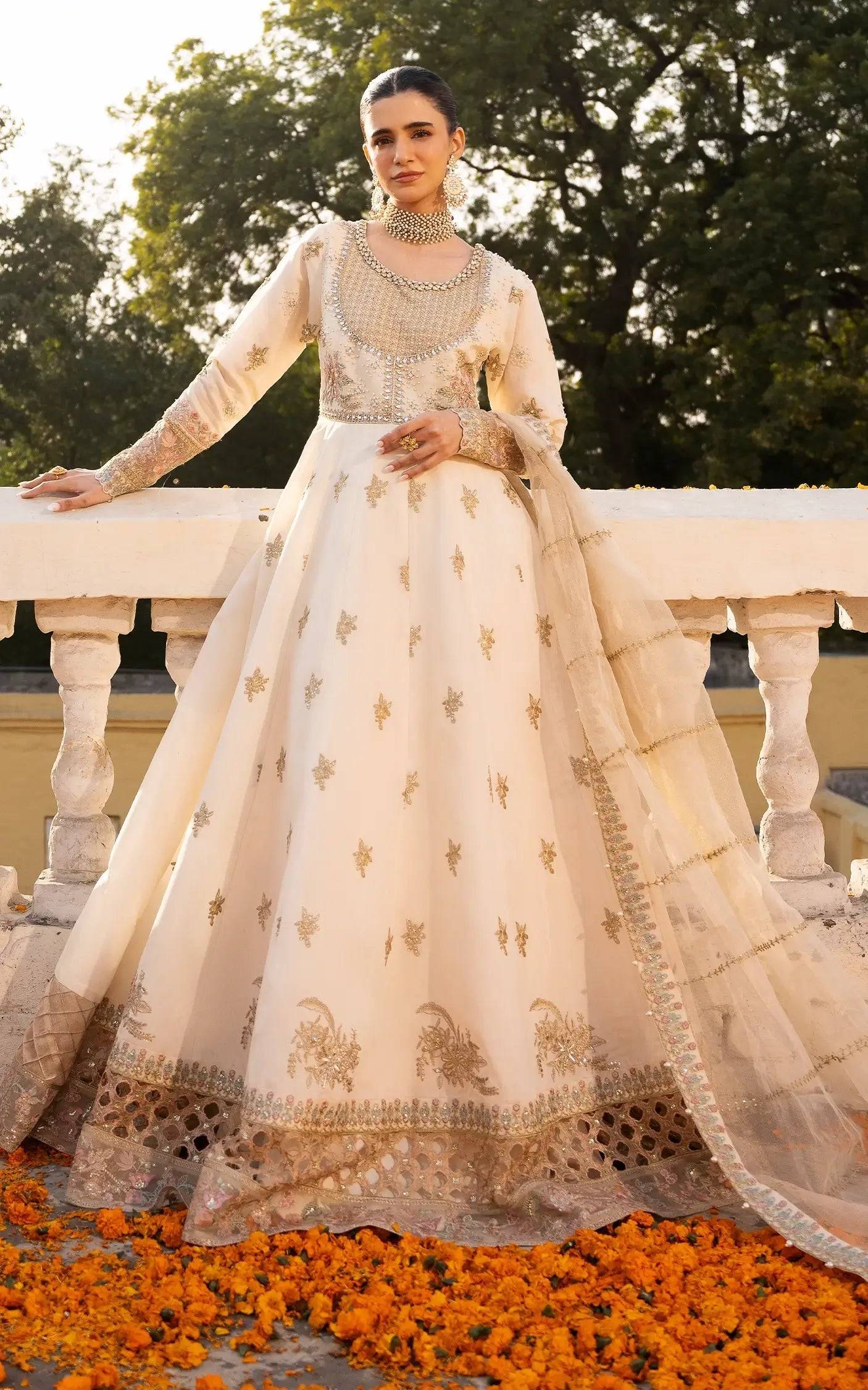 Asifa and Nabeel | Sunehri Eid 25 | Motia-(SEF25-08) by Maria Faisal - Registered Vendor of : Asifa and Nabeel - type : Ladies Clothes - 100% original wedding dresses