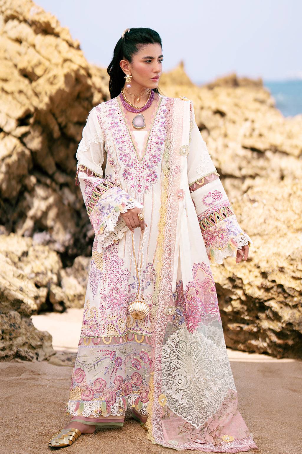AJR Couture | Dastan Luxury Lawn 25 | Muse by Maria Faisal - Registered Vendor of : AJR Couture - type : Ladies Clothes - 100% original wedding dresses