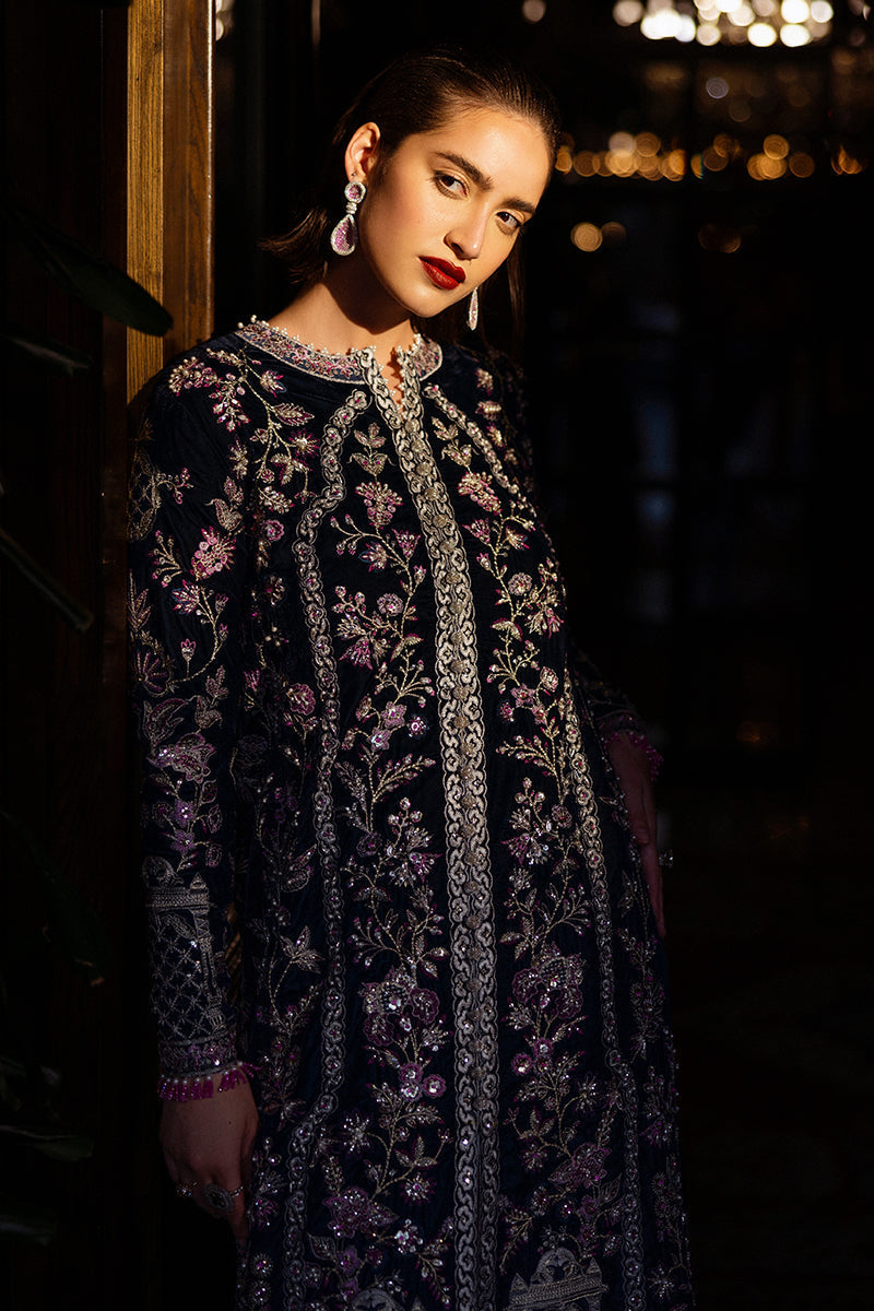 Mushq | Deja Vu Velvet | Infinite Loop - Designer Dress with Intricate embroidery and embellishments. Shop elegent wedding dress at Maria Faisal.