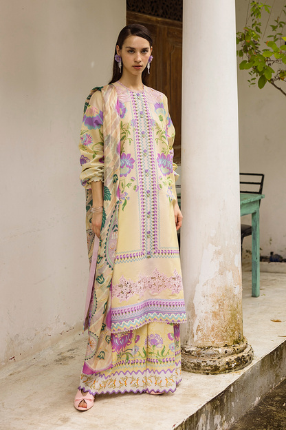 Mushq | La Dolce Hemline Prints 25 | Dulcina by Maria Faisal - Registered Vendor of : Mushq - type : Ladies Clothes - 100% original wedding dresses