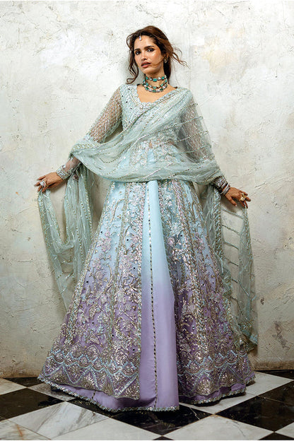 Mushq | Stardust Wedding Collection | Silver Screen - Dress - available at Maria Faisal in UK and USA.
