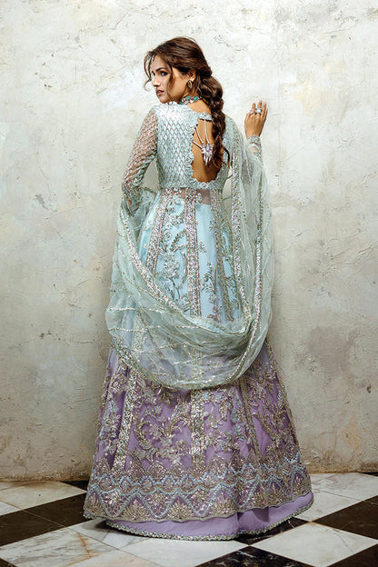 Mushq | Stardust Wedding Collection | Silver Screen - Dress - available at Maria Faisal in UK and USA.