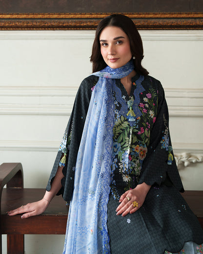 Roheenaz | Whispered Florals | Muted Rose - Casual Dress - available at Maria Faisal in UK and USA.