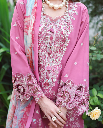 Mushq | The Secret Garden Lawn | Mystic Camellia - Luxury Dress - available at Maria Faisal in UK and USA.