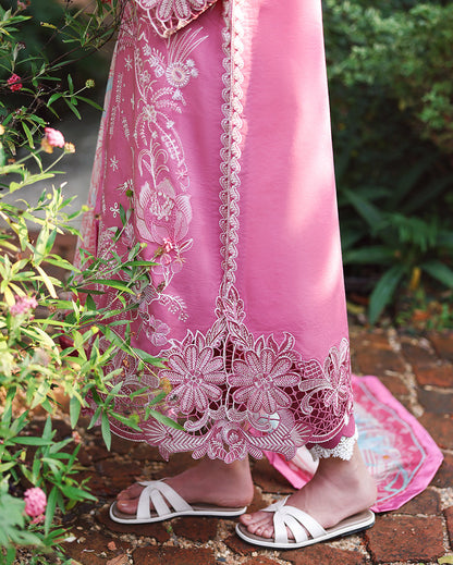 Mushq | The Secret Garden Lawn | Mystic Camellia - Luxury Dress - available at Maria Faisal in UK and USA.