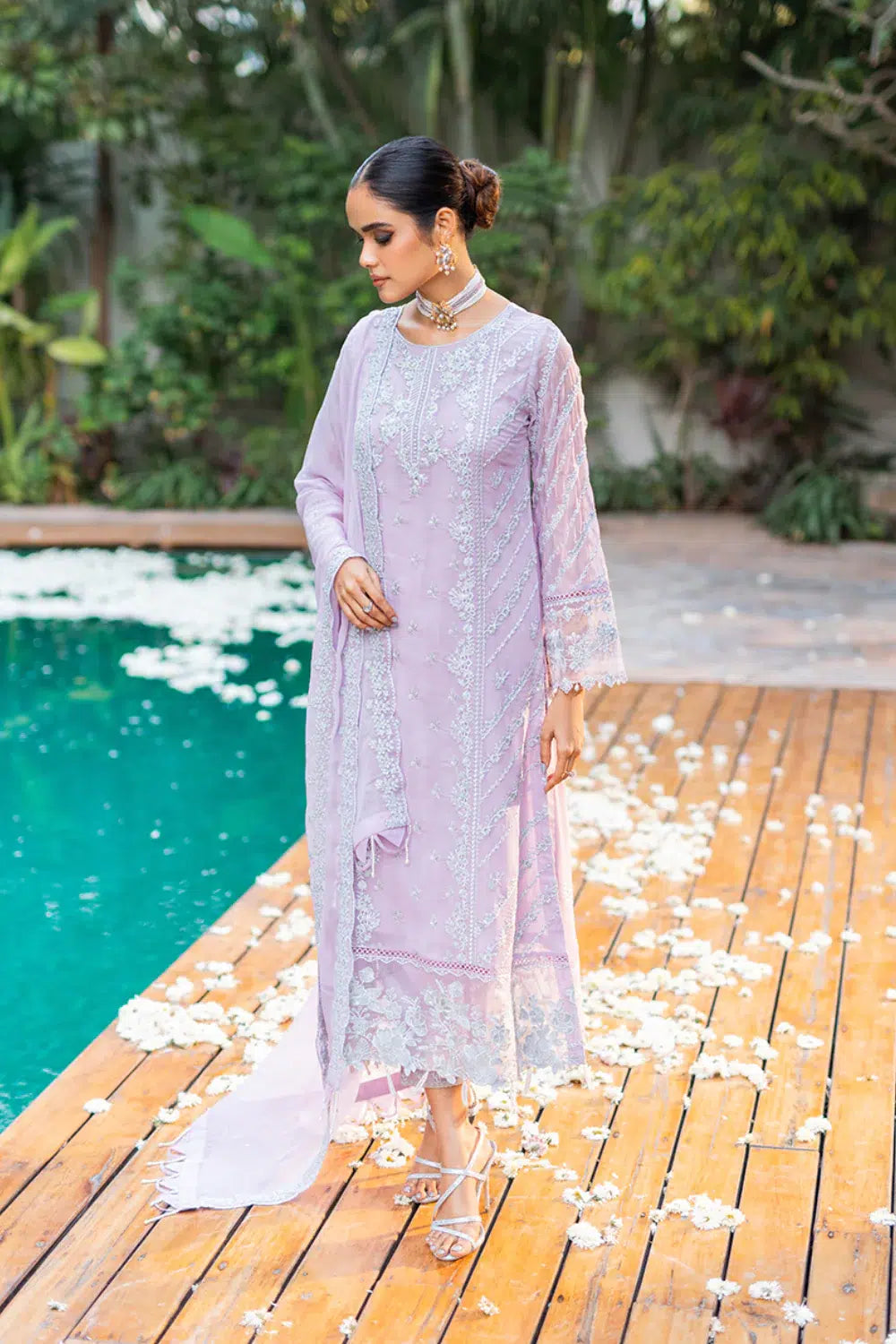 Azure | Embroidered Formals | Mystique Swan - Formal - Maria Faisal