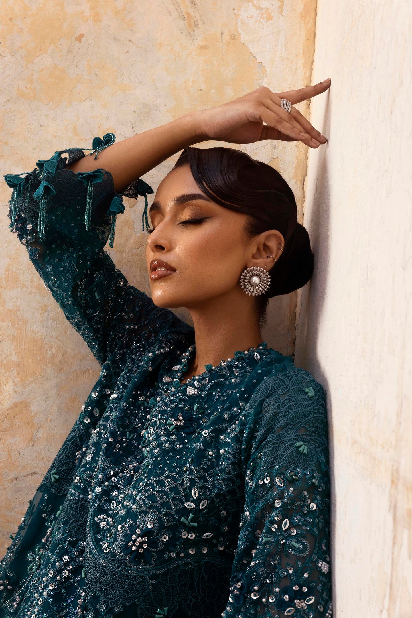 Sana Safinaz | Nura Festive | SS25NUR208P3 - Dress - available at Maria Faisal in UK and USA.