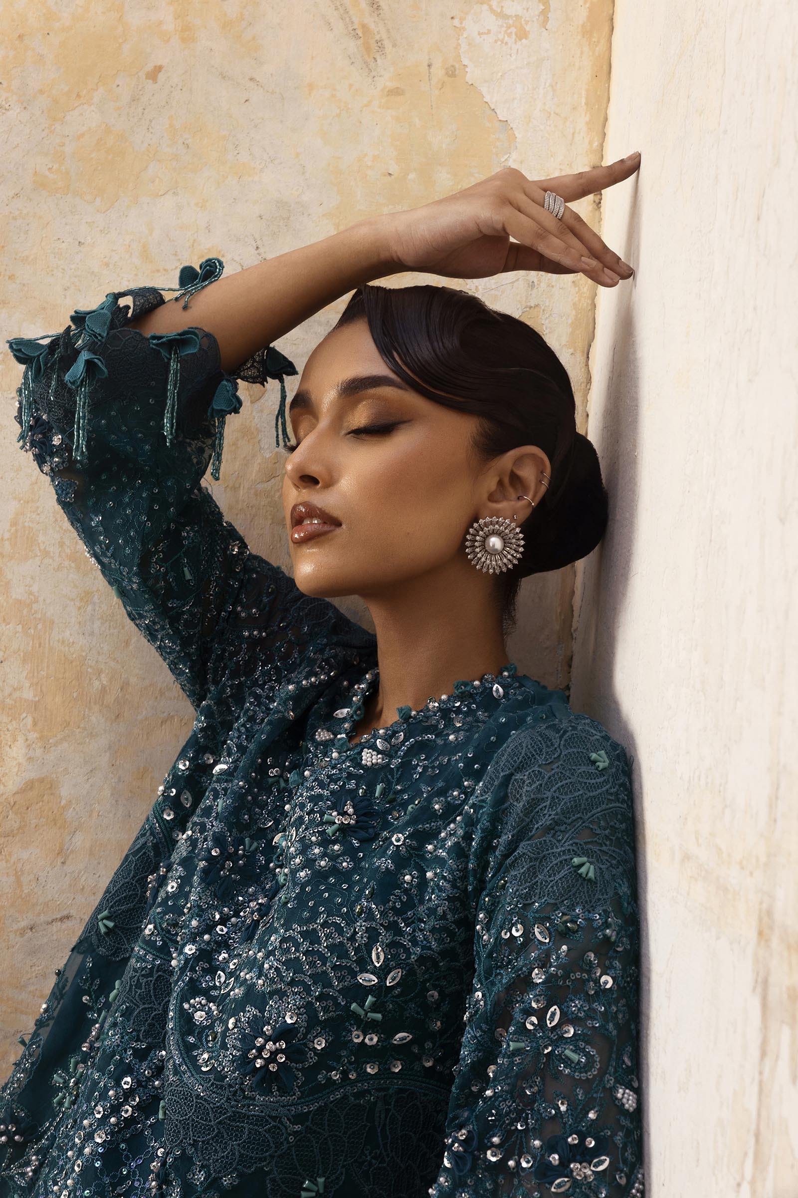 Sana Safinaz | Nura Festive | SS25NUR208P3 - Dress - available at Maria Faisal in UK and USA.