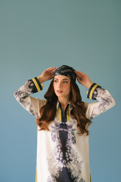 Sammy K | Lawn Pret 25 | Black Star - Ladies Clothes - Maria Faisal