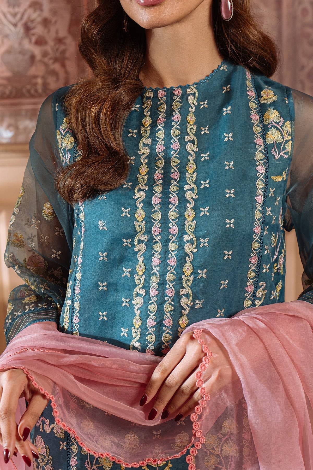 Sahar | Festive Edit Ready to Wear | Serene Teal - RTW by Maria Faisal - Registered Vendor of : Sahar - type : Ladies Clothes - 100% original wedding dresses