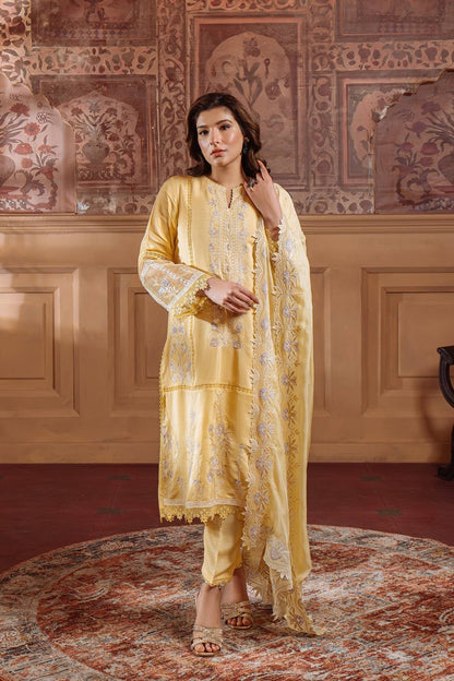 Sahar | Festive Edit Ready to Wear | Pale Primrose - RTW by Maria Faisal - Registered Vendor of : Sahar - type : Ladies Clothes - 100% original wedding dresses