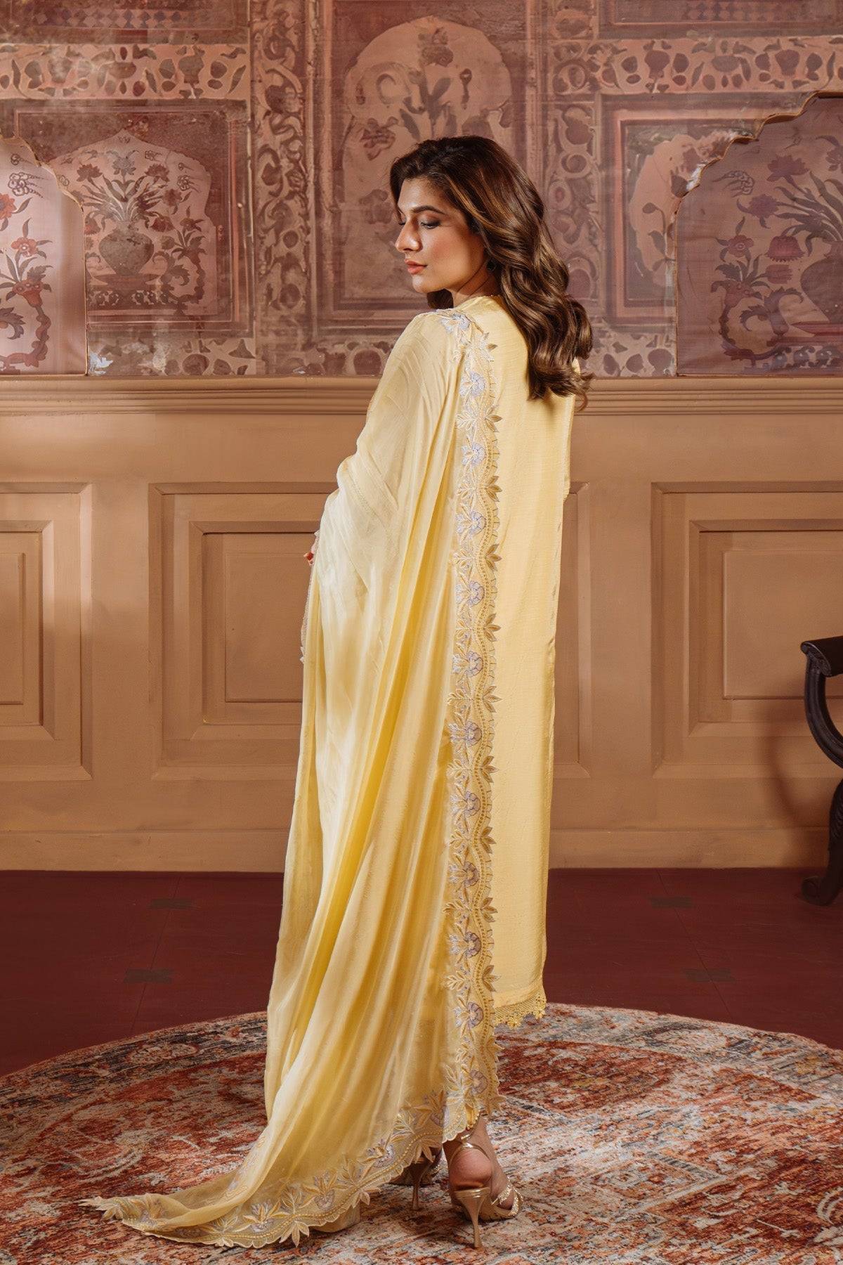 Sahar | Festive Edit Ready to Wear | Pale Primrose - RTW by Maria Faisal - Registered Vendor of : Sahar - type : Ladies Clothes - 100% original wedding dresses