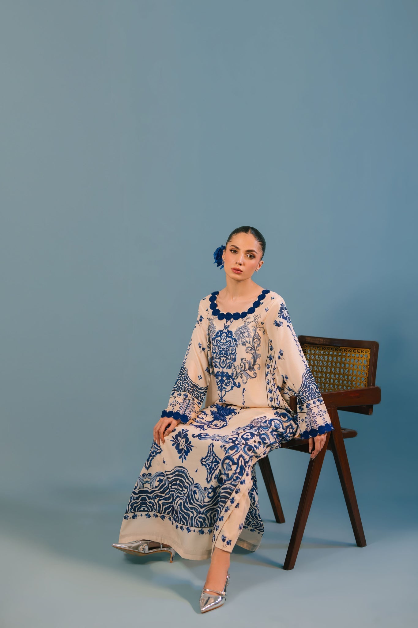 Sammy K | Lawn Pret 25 |Blue Bell - Ladies Clothes - Maria Faisal