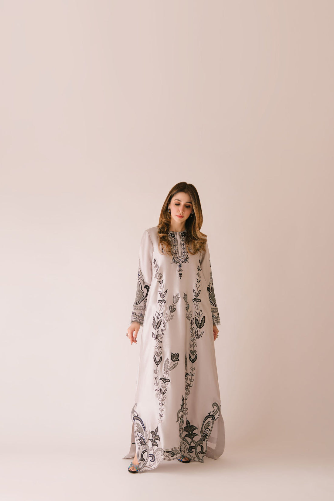 Sammy K | Aadat Festive Edition |Sea Holly - Ladies Clothes - Maria Faisal