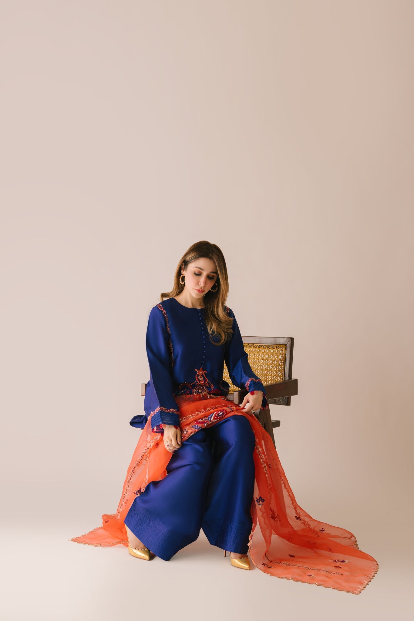 Sammy K | Aadat Festive Edition | Corn Flower - Ladies Clothes - Maria Faisal