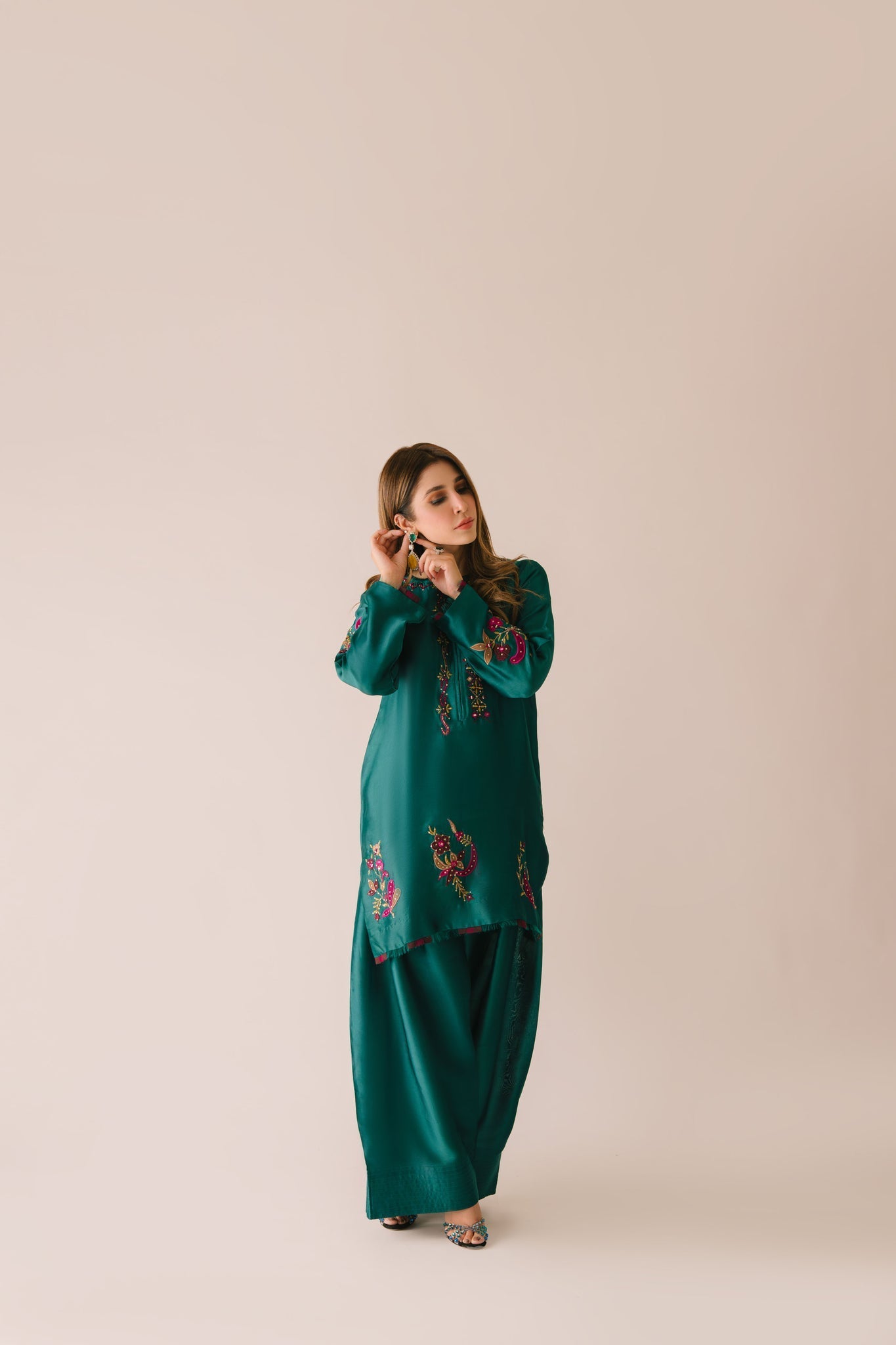Sammy K | Aadat Festive Edition | Green Moon - Ladies Clothes - Maria Faisal