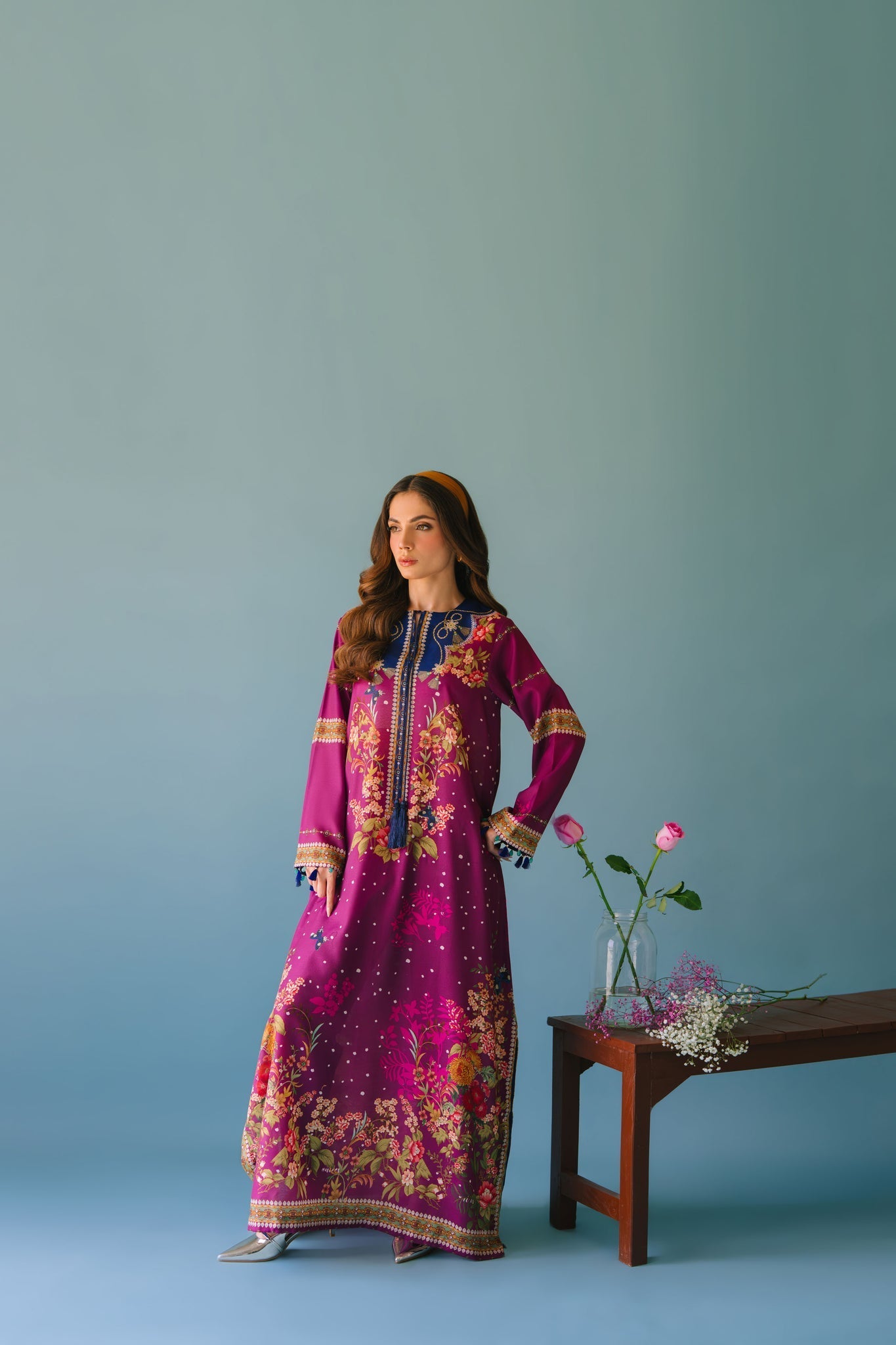 Sammy K | Lawn Pret 25 | Evening Rose - Ladies Clothes - Maria Faisal