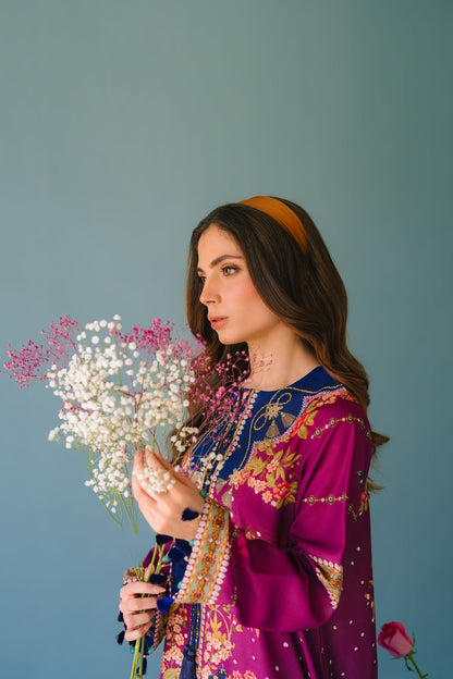 Sammy K | Lawn Pret 25 | Evening Rose - Ladies Clothes - Maria Faisal