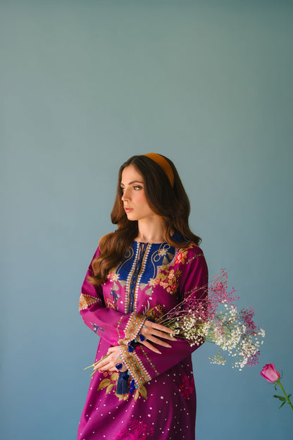 Sammy K | Lawn Pret 25 | Evening Rose - Ladies Clothes - Maria Faisal