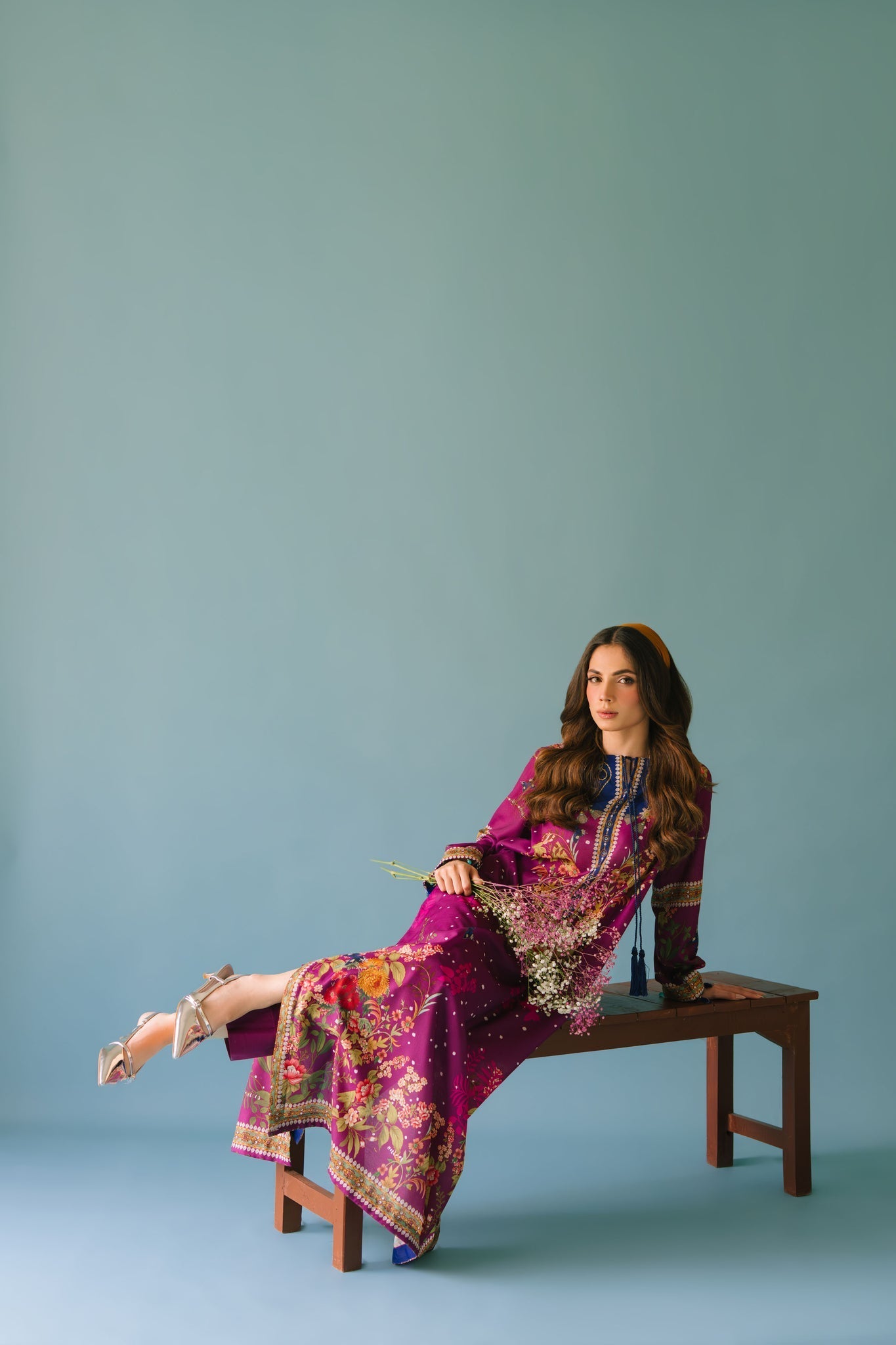 Sammy K | Lawn Pret 25 | Evening Rose - Ladies Clothes - Maria Faisal