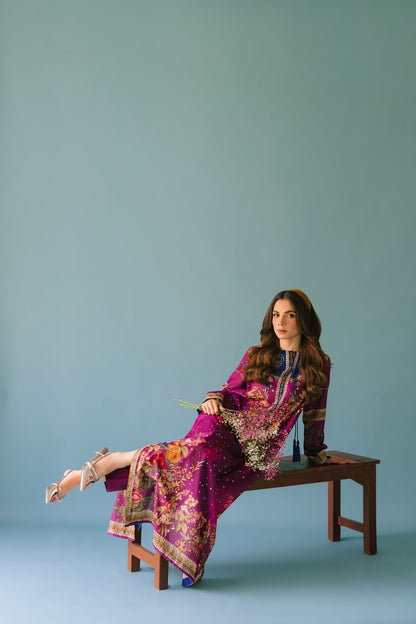 Sammy K | Lawn Pret 25 | Evening Rose - Ladies Clothes - Maria Faisal
